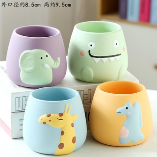 Chậu Trồng Cây Hình Con Vật Cute, Chậu Mini Để Bàn Làm Việc, Bể Vỡ 1 Đổi 1