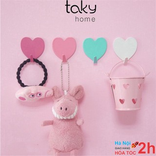 Móc Trái Tim Dễ Thương, Móc Treo Đồ Vật Trang Trí Trong Nhà, Móc Dính Tường Đa Năng, Nhỏ GọnSiêu Tiện Ích. TakyHome 2117