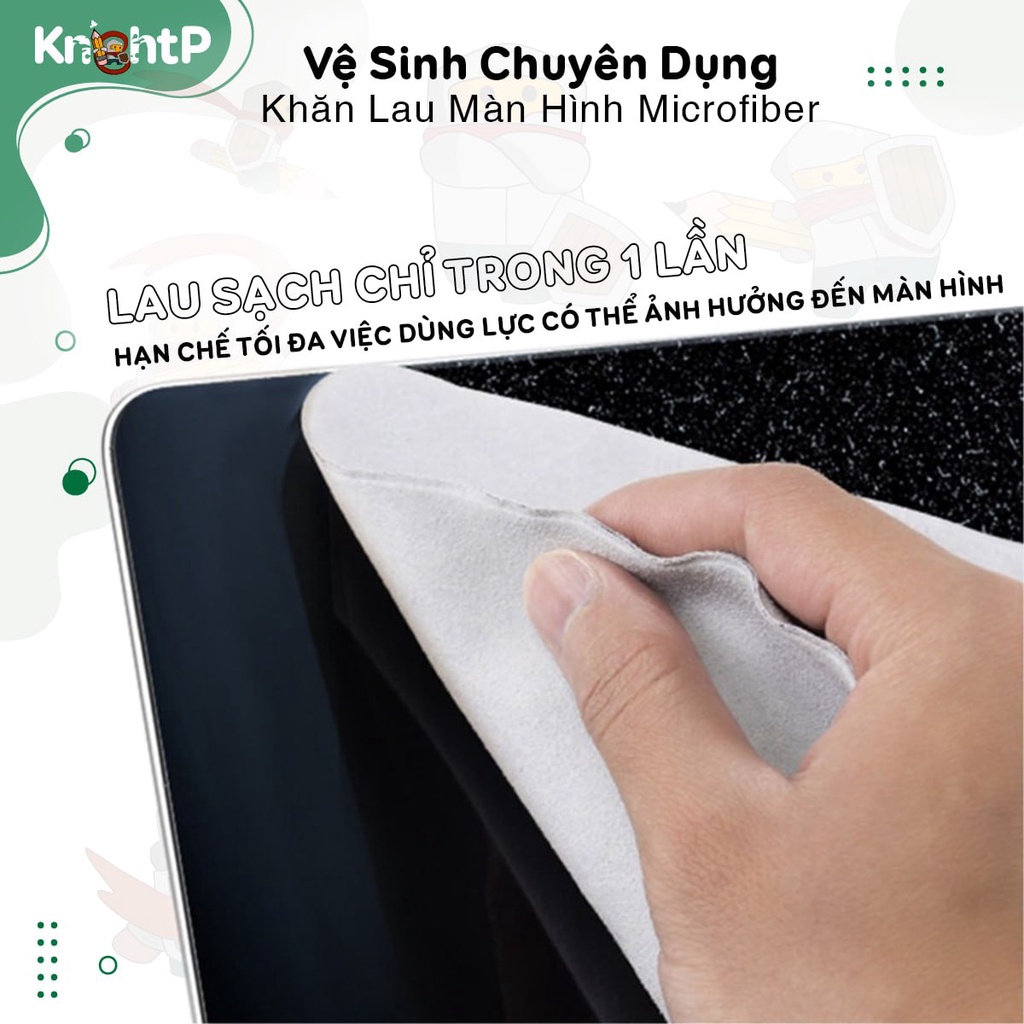 Khăn lau Polishing Cloth Microfiber dành cho màn hình điện thoại, máy tính bảng, laptop, iPad, Macbook