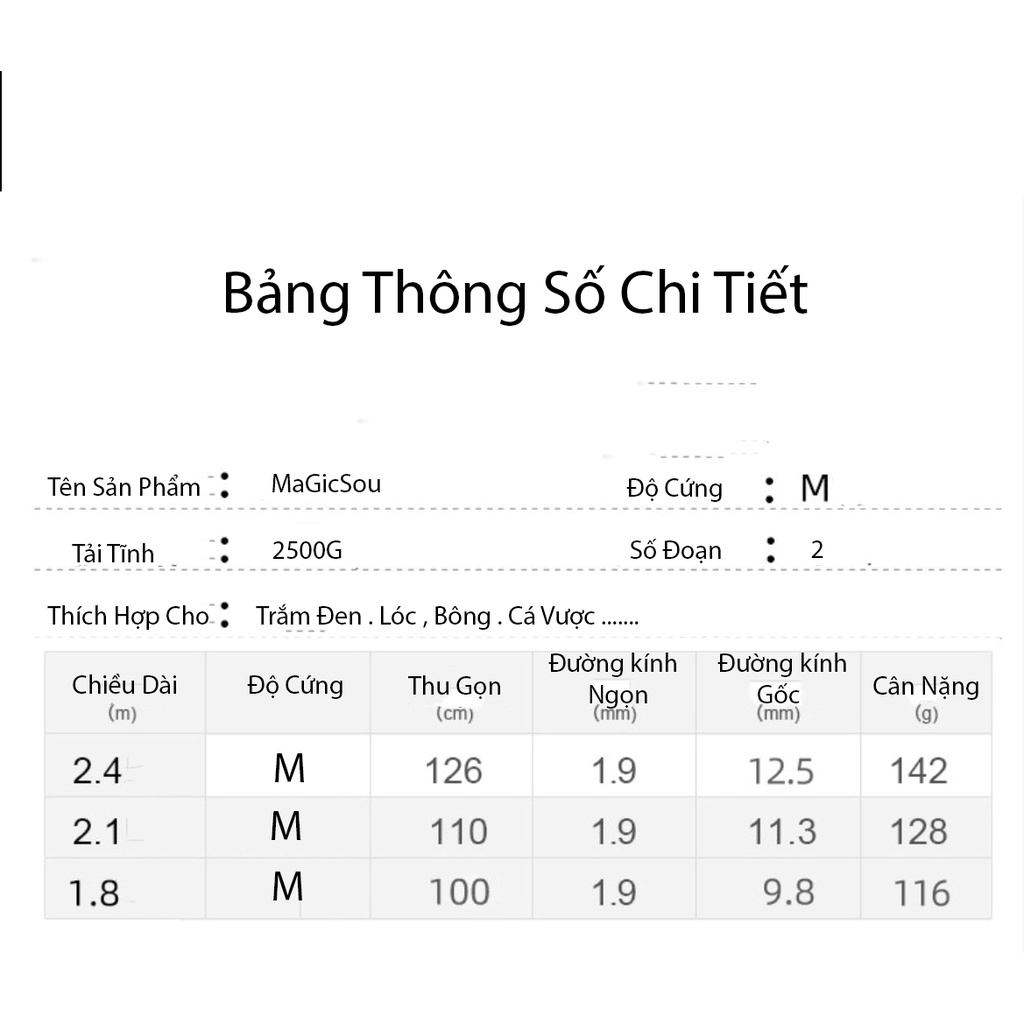 Cần Câu Lure  Carbon Magicsou Xanh Đen.