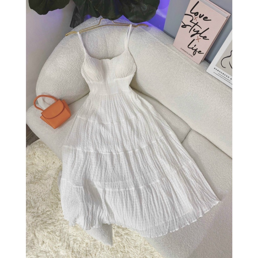 (Fom: <55kg) Đầm Maxi Xoè Xốp Váy Chúa Nữ Tính, Đầm Công Chúa, Dự Tiệc, Thường Ngày, Ăn Cưới, Dã Ngoại JL24 | BigBuy360 - bigbuy360.vn