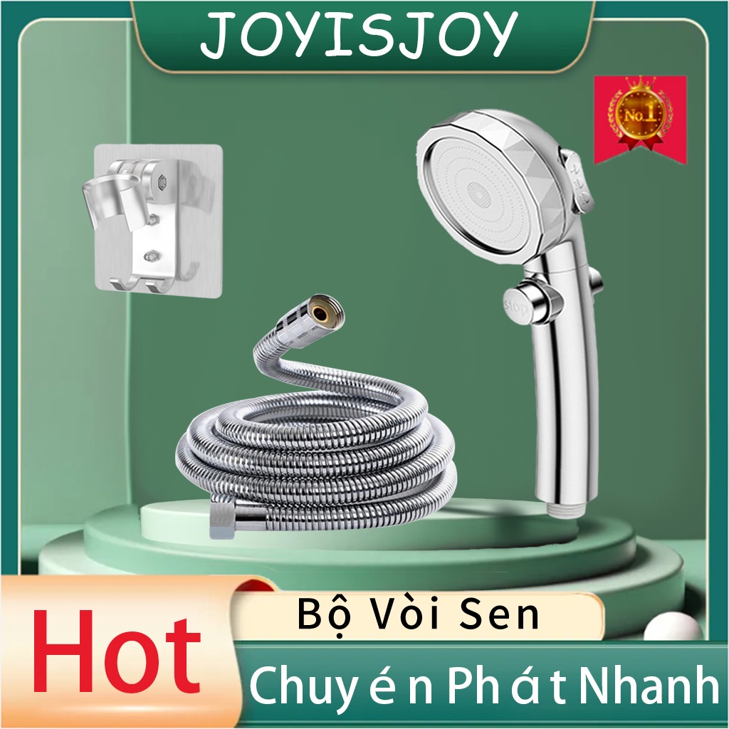 Vòi Hoa Sen Vòi Sen Tăng Áp Cao Cấp Không Gỉ 5 Chế Độ [ĐẢM BẢO TĂNG ÁP MẠNH có video so sánh} Bộ Tay Sen Tắm Tăng Áp và