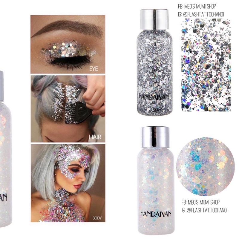 Gel Kim Tuyến Lấp Lánh Dùng Trang Trí Mắt / Tóc/ Body  |Phụ kiện Rave - Phụ kiện EDM - Music festival - Lễ hội âm nhạc | BigBuy360 - bigbuy360.vn