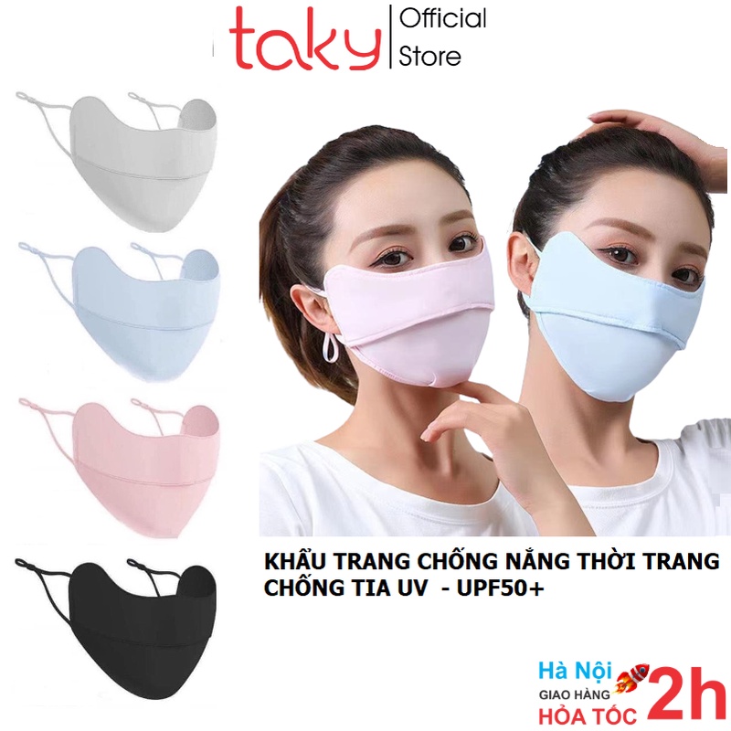 Khẩu Trang - Taky, Chống Nắng Thời Trang, UPF50+, Chống Tia UV, Chất Vải Thun Lạnh Thoáng Mát, Chống Bụi, 7788