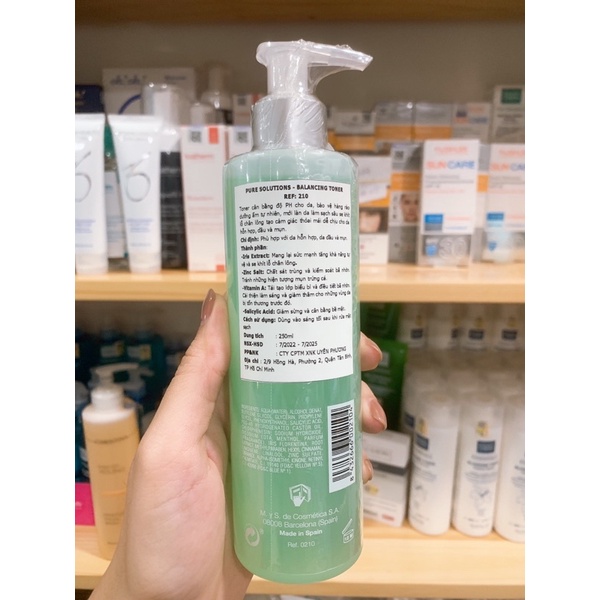 BRUNOVASSARI Pure Solutions – Balancing Toner – Làm Sạch Sâu & Điều Tiết Bã Nhờn Cho Da Dầu 250ml