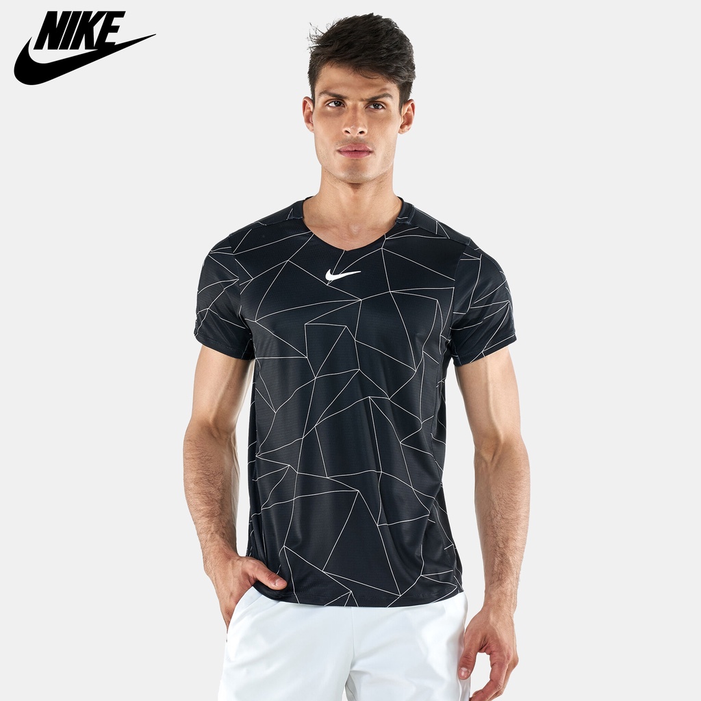 NIKE - Áo thun thể thao nam Nike Court Dri-FIT Advantage Men Tennis Top - Đen
