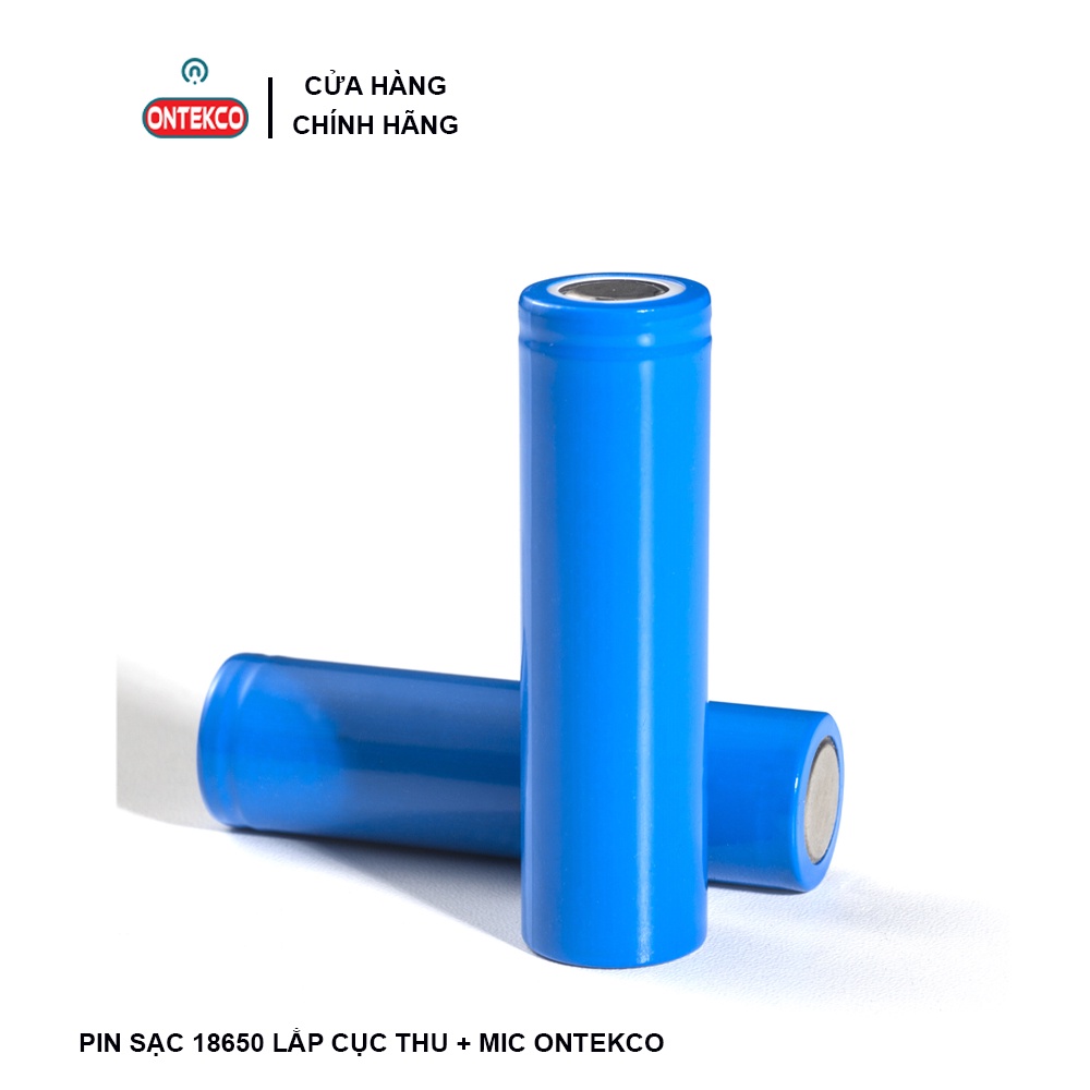 Cell pin 18650 2400maH dùng cho micro không dây ONTEKCO, đèn sạc, quạt sạc, đèn pin, đồ chơi điện tử, loa