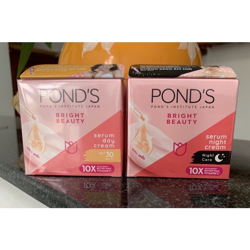 Kem dưỡng trắng da POND’S Bright Beauty Serum Cream 50g