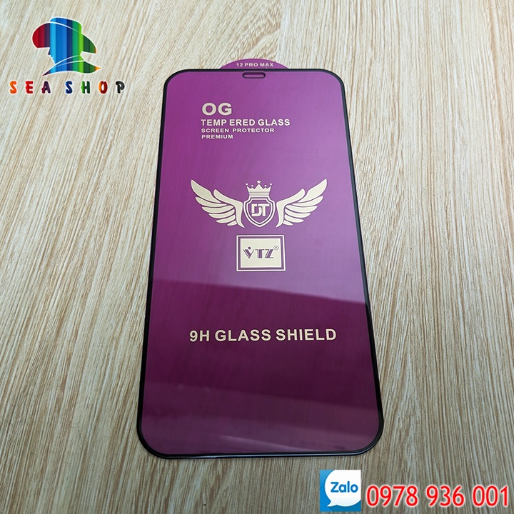 Kính cường lực cao cấp OG tím cho Realme X, XT, X2, Q, 9i, 9 Pro, 9 Pro+, C35- Độ cứng cao, Cảm ứng mượt mà