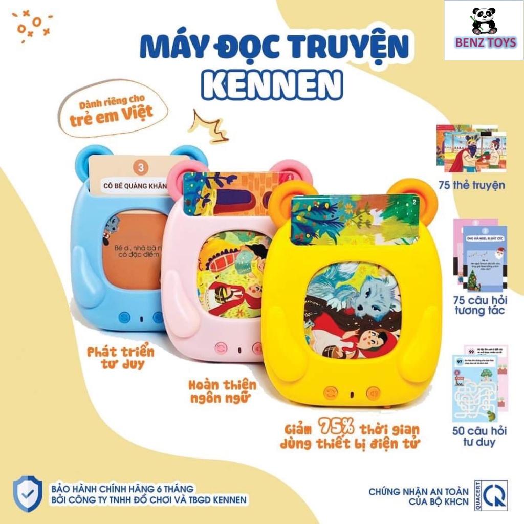 Máy Đọc Truyện Tranh Tư Duy Kennen - Máy Đọc Thẻ Thông Minh Phát Triển Ngôn Ngữ Cho Bé Yêu