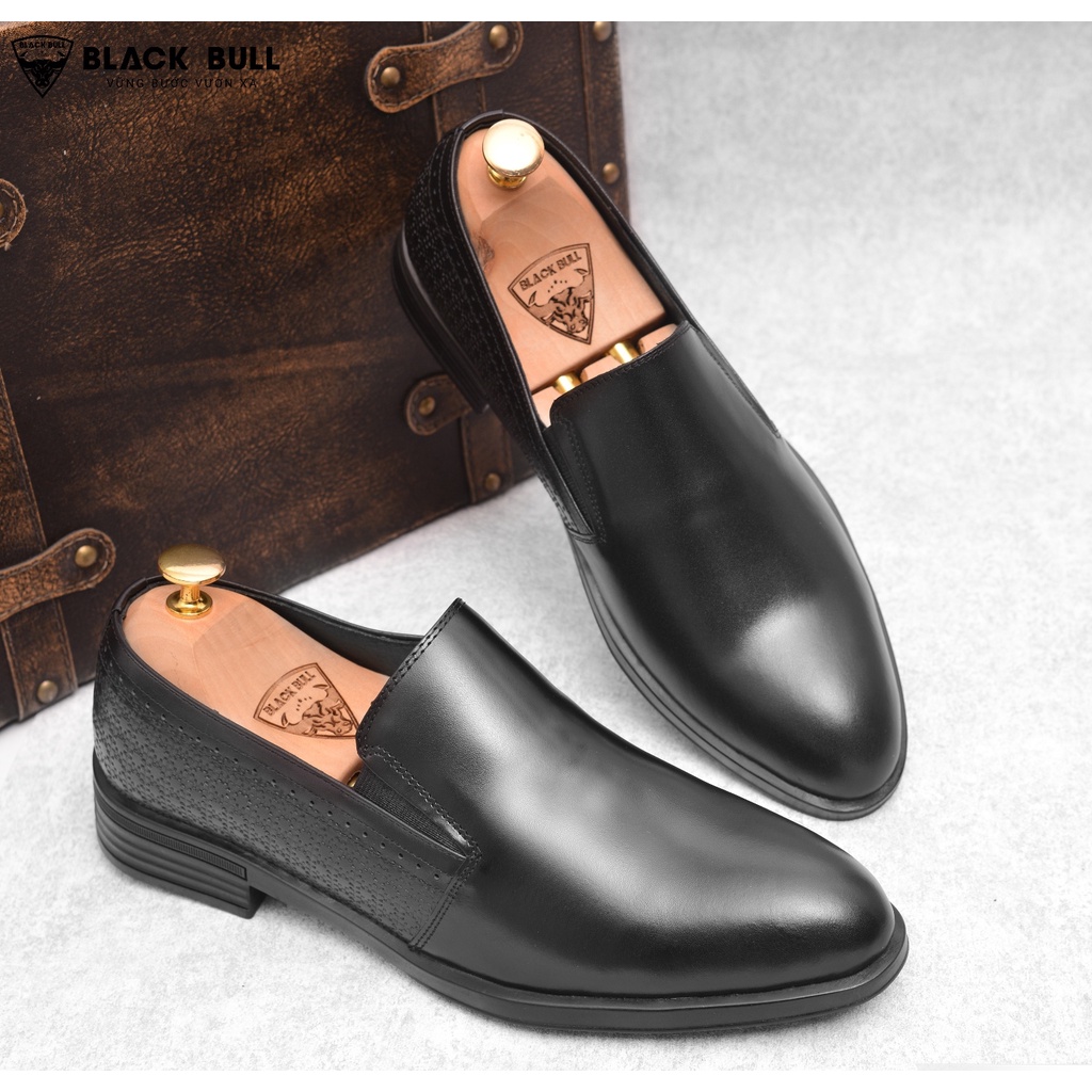Giày Lười Thiết kế Da bò Cao cấp BLACK BULL BL-08-D