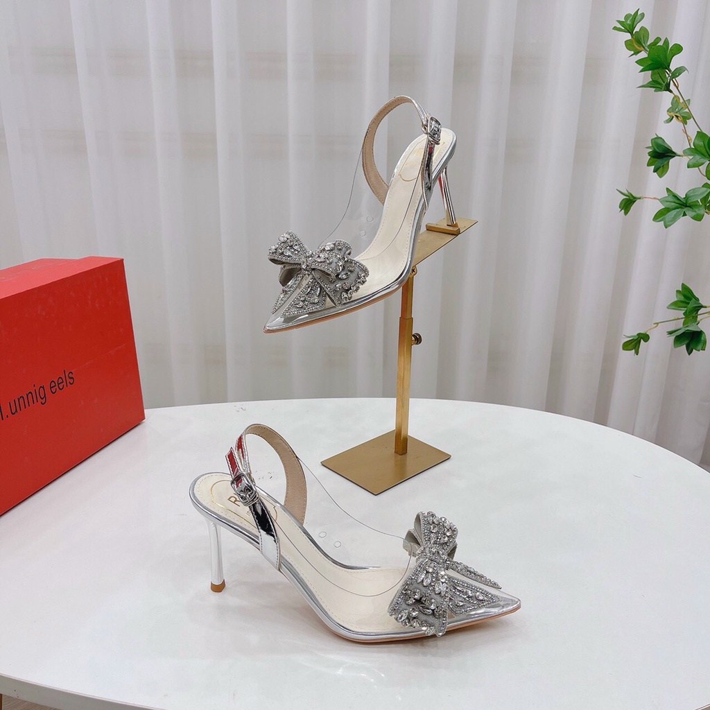 Giày mica nơ đá siêu đẹp, hàng quảng châu cao cấp. Hàng có sẵn. FORM NHỎ TĂNG 1 SIZE