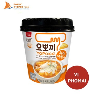 Bánh Gạo Tokpokki Vị Phomai Hàn Quốc Ăn Liền Dạng Hợp Tiện Lợi