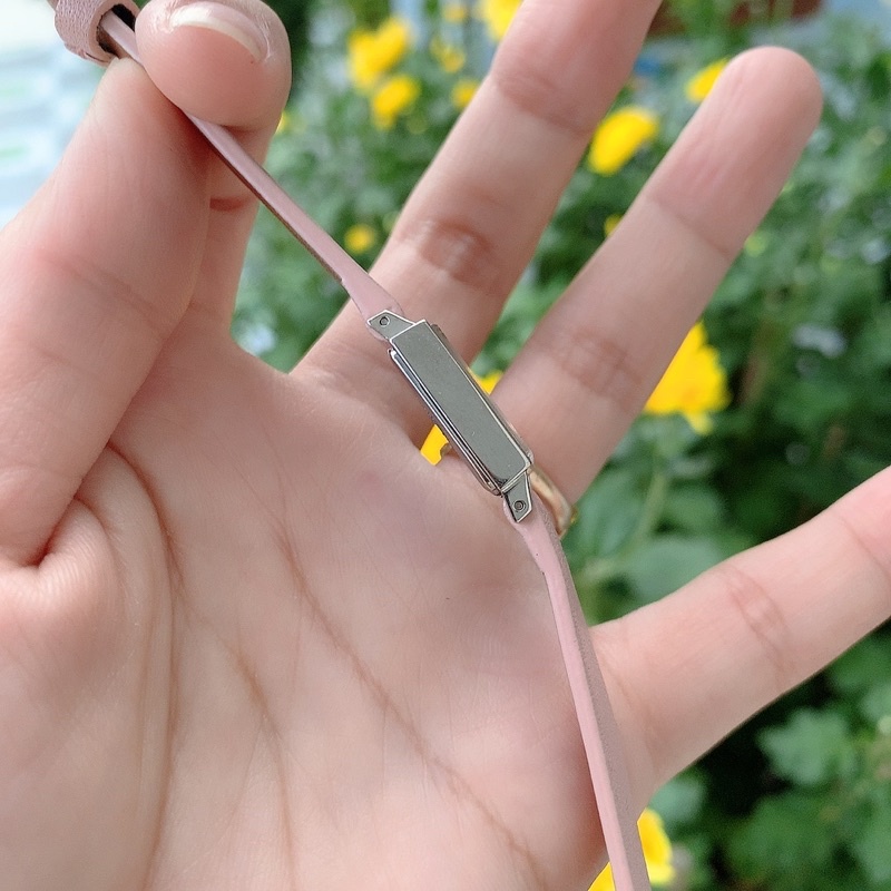 Đồng hồ si nữ hiệu Satino, mặt hồng, máy nhật