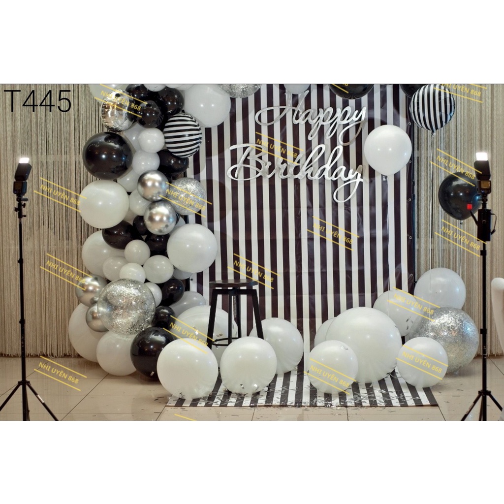 Thảm vải chụp ảnh / Thảm vải treo tường / Tranh vải decor tiệc sinh nhật (mã T445)