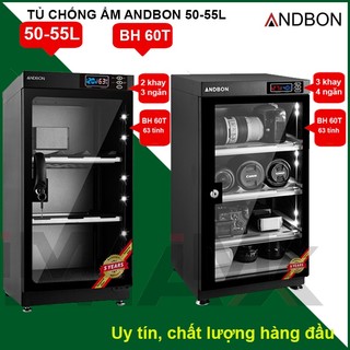 Tủ chống ẩm chính hãng Andbon 50-55L