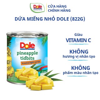 [SHIP ĐỒNG GIÁ 12K-20K TẤT CẢ ĐƠN] Dứa Miếng Nhỏ Dole (822g)