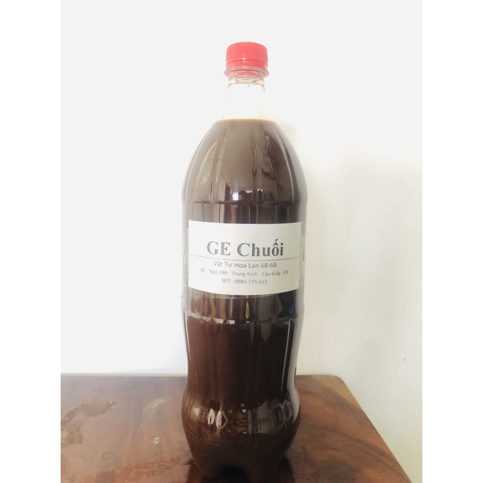 Dịch Chuối - GE Chuối Đậm Đặc - 1000ml - Phân bón cho hoa Hồng , hoa lan , rau củ quả...... Mua từ 3 lít giảm còn 30k/ít