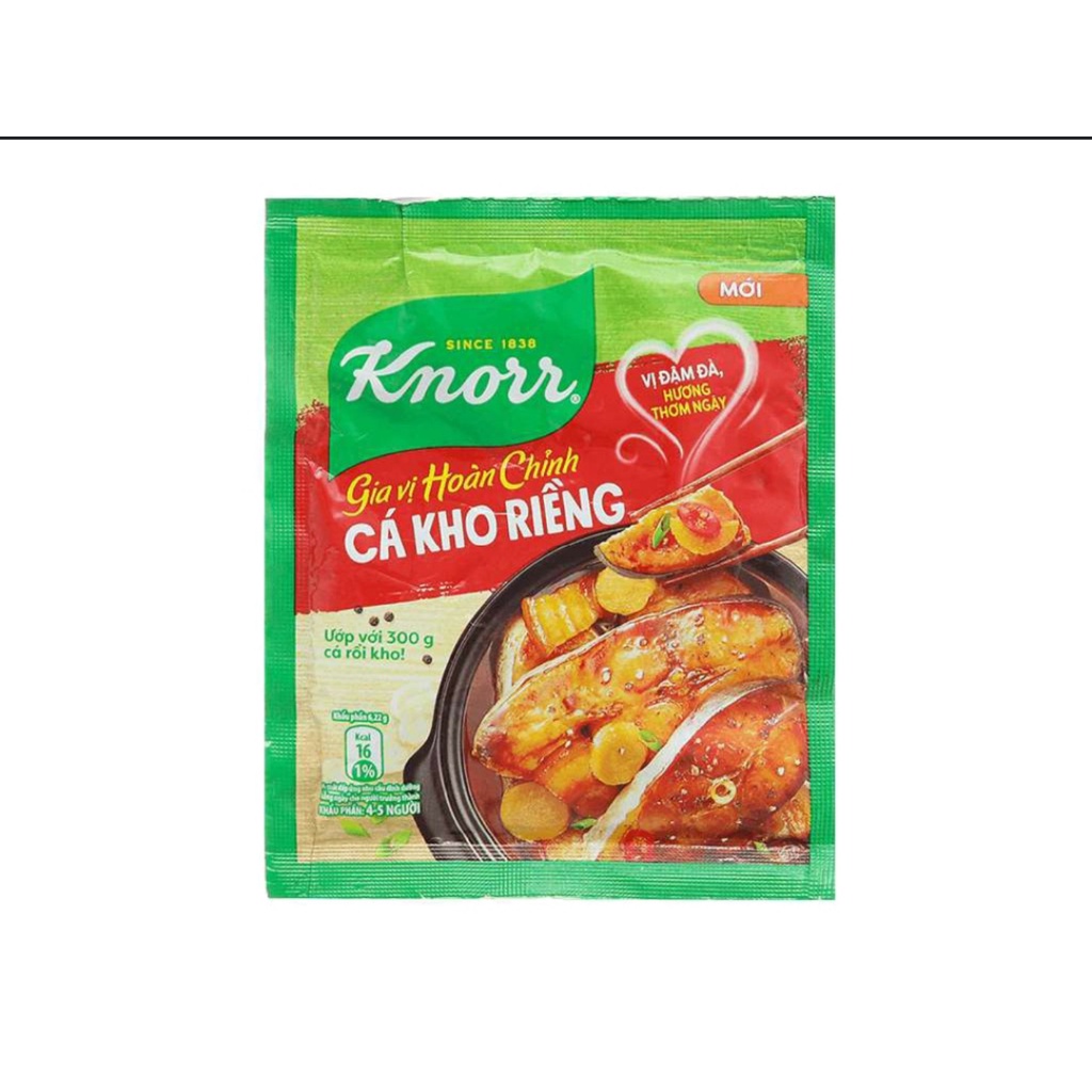 Gia Vị Hoàn Chỉnh Cá kho Riềng Knorr 28g/ 1 gói