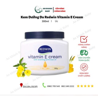 Kem dưỡng da mềm mịn Redwin Vitamin E Cream từ thiên nhiên (300g)