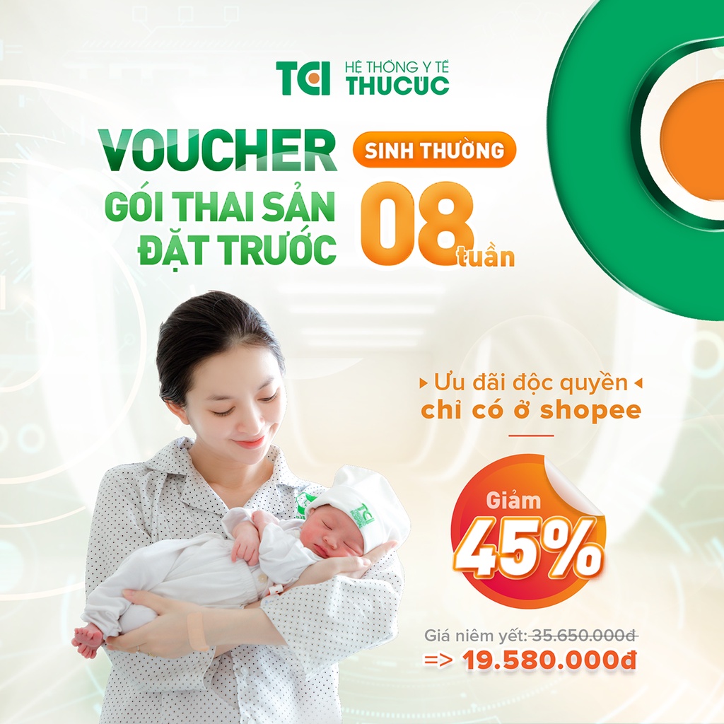 Gói Thai Sản Đặt Trước Sinh Thường Tại Bệnh Viện ĐKQT Thu Cúc - TCI Hệ Thống Y Tế Thu Cúc