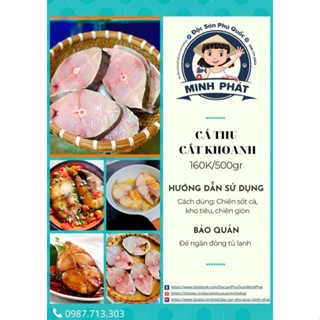 Cá Thu tươi Phú Quốc cắt khoanh 500g- Đặc sản Phú Quốc Minh Phát
