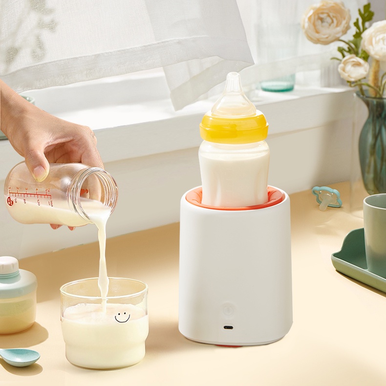 Máy Lắc Bình Sữa Tự Động Cho Bé Dùng Điện Tiện Lợi Xay Bột Hỗn Hợp Bằng Thao Tác Một Lần Bấm