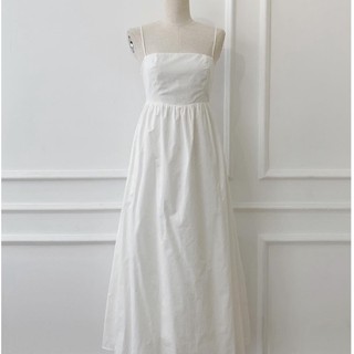 Đầm maxi 2 dây, phần lưng bo thun