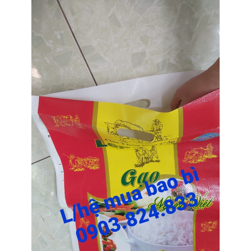 Bao đựng gạo LONG LÀI 10kg combo 100 cái