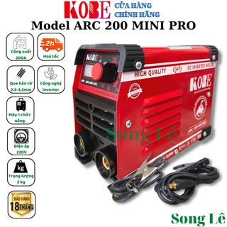 Máy hàn kobe arc 200 mini pro chuyên hàn que 2.5li gia đình