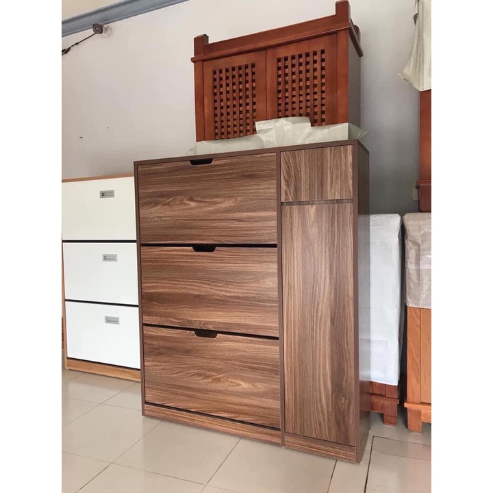 Tủ giày thông minh kích thước 120x80x30 cm gỗ công nghiệp tiết kiệm không gian