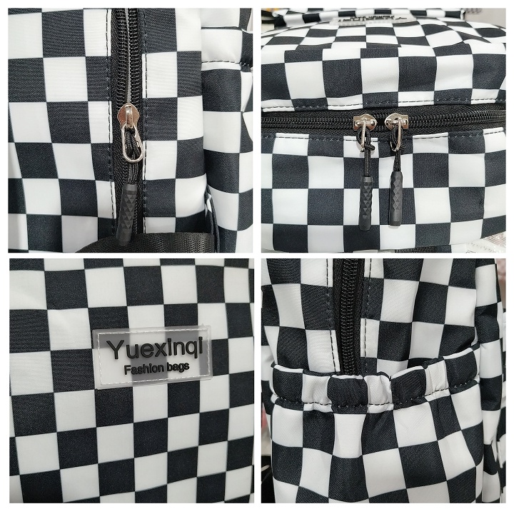 Balo caro trơn đi học nam nữ size to vải dù cho học sinh cấp 2 cấp 3 - B1180