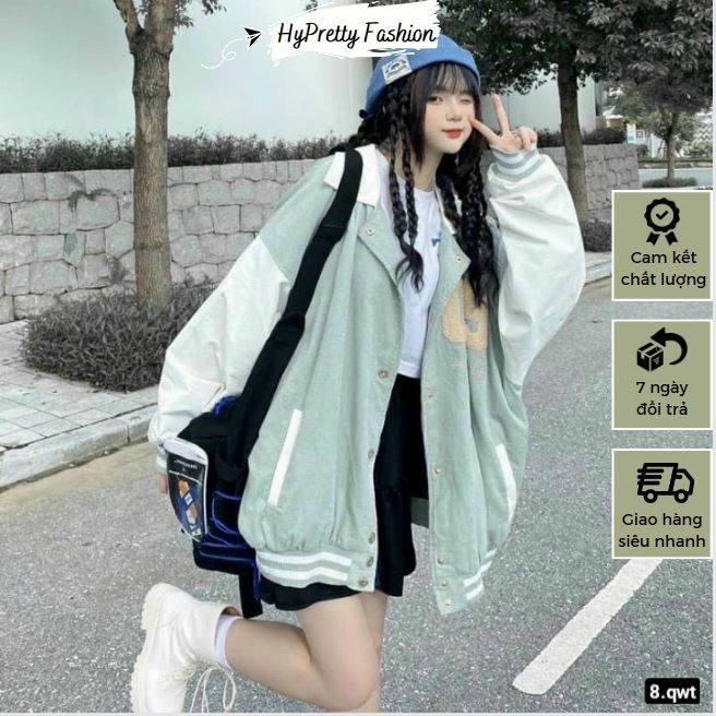 Áo nhung tăm cổ bẻ thêu số 09, áo khoác nhung form rộng 2 lớp chống nắng HYPRETTY AN07