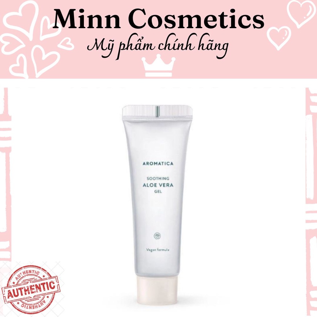 Gel Dưỡng Ẩm AROMATICA Soothing Aloe Vera Gel