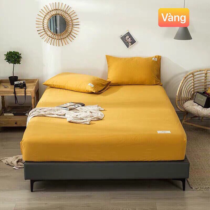 Bộ ga giường và vỏ gối Cotton TC VIE Home Bedding đủ kích thước trải nệm 1m2, 1m4, 1m6, 1m8, 2m chưa gồm chăn