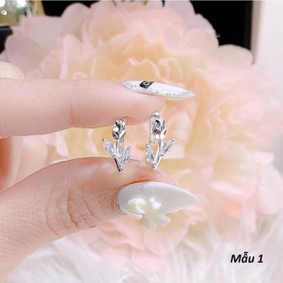 Bông tai bạc thời trang chất liệu bạc s925 MS047