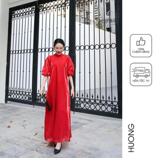 Đầm Little SaiGon Silk Dress HUONG BOUTIQUE HBV1229 - Màu đỏ