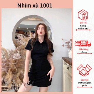 Đầm Polo Body Trên Gối Siêu Đẹp Chất Cotton Co giãn 4 Chiều