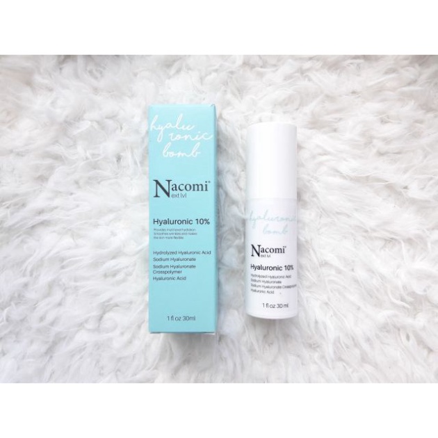 Serum Dưỡng ẩm Ngừa Lão Hóa Nacomi - Hyaluronic Acid 10% 30ml
