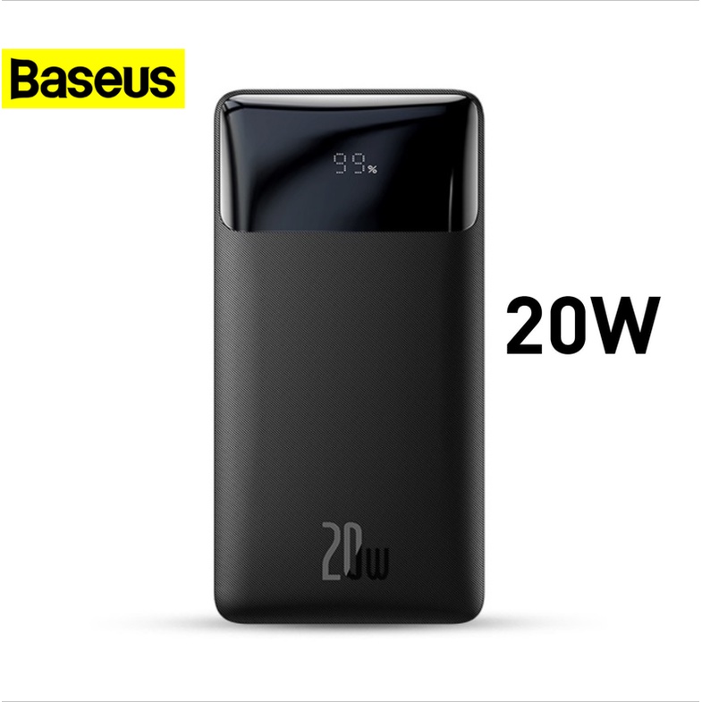 Pin Sạc dự Phòng 20W Baseus Bipow QC 3.0 dung lượng 10000mAh 20000mAh 30000mAh cho iP Samsung Xiaomi