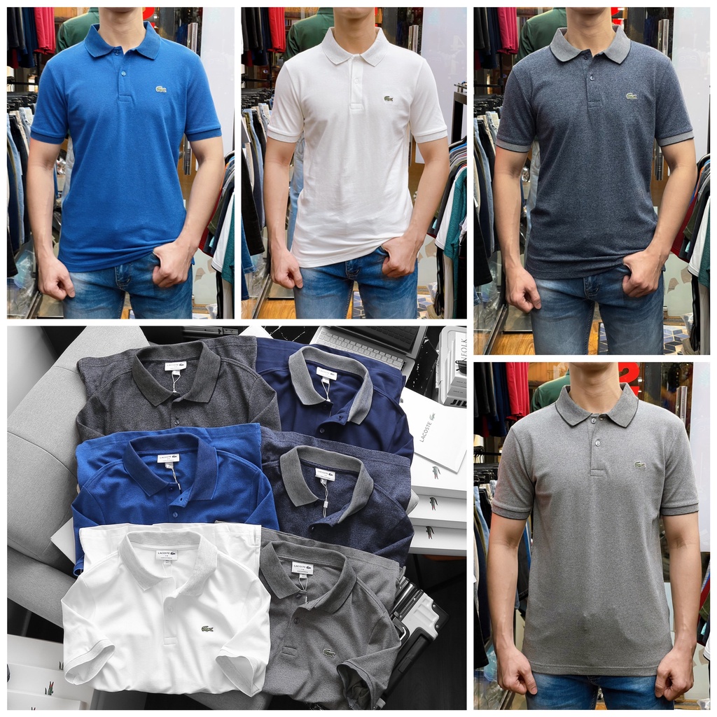 Áo Thun Nam Polo Regular Cá Sấu LACOSTE France Hàng Xịn Cao Cấp Vải Mềm Mỏng Mát