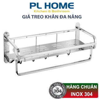Giá treo khăn nhà tắm inox 304 loại 1 hàng đúc đặc chắc chắn