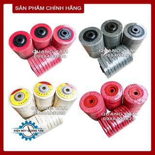 Nỉ đỏ / nỉ xám / nỉ trắng / xơ dừa đánh bóng inox 100mm chất lượng cao