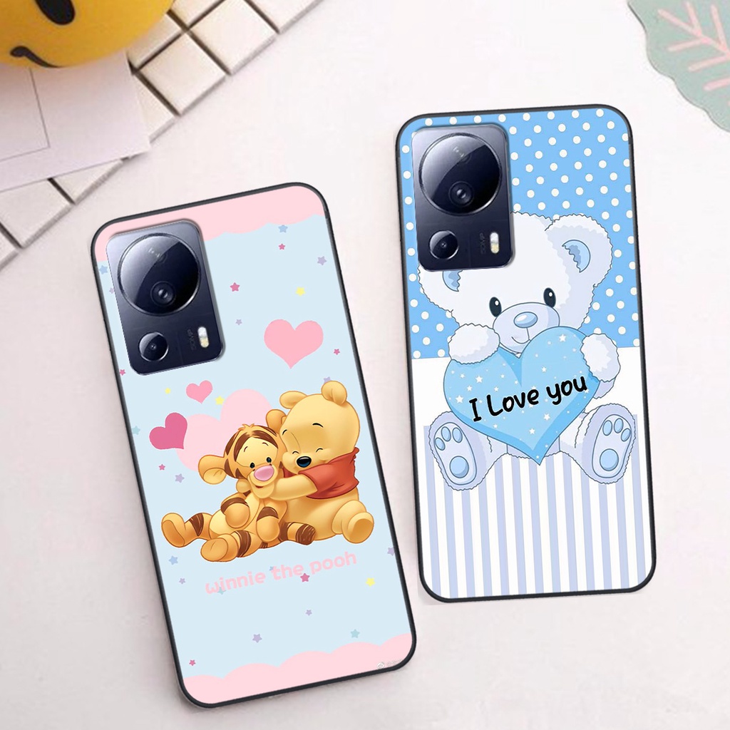 Ốp Xiaomi Civi 2 5G in hình gấu cute dễ thương siêu xinh đáng yêu