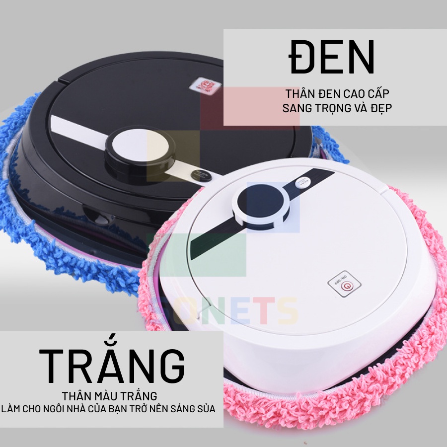 Robot Lau Nhà Thông Minh Đă Năng, Robot Lau Nhà Tự Động.Sonets
