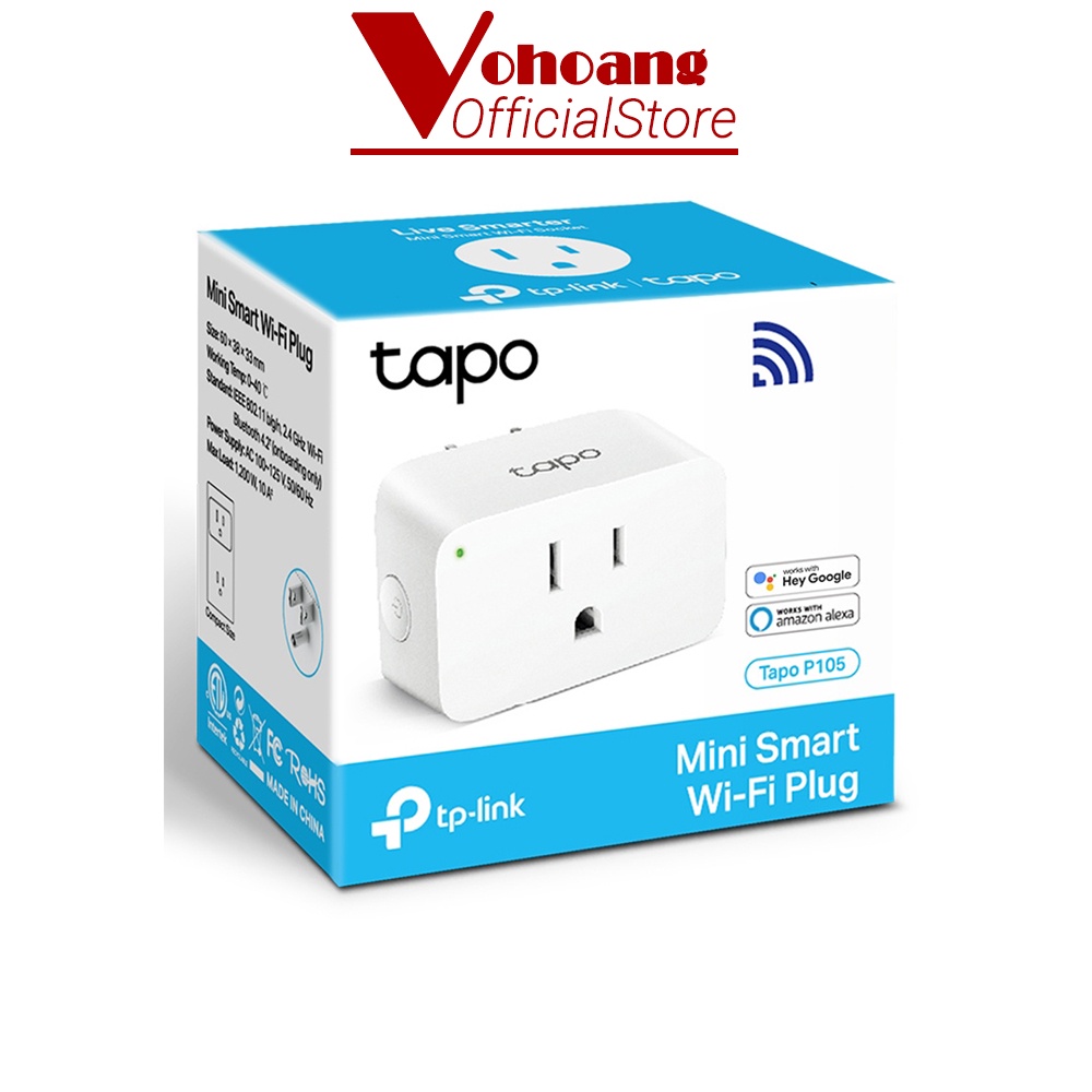 Ổ cắm Wi-Fi Thông Minh Mini TP-Link Tapo P105 tương thích Smarthome
