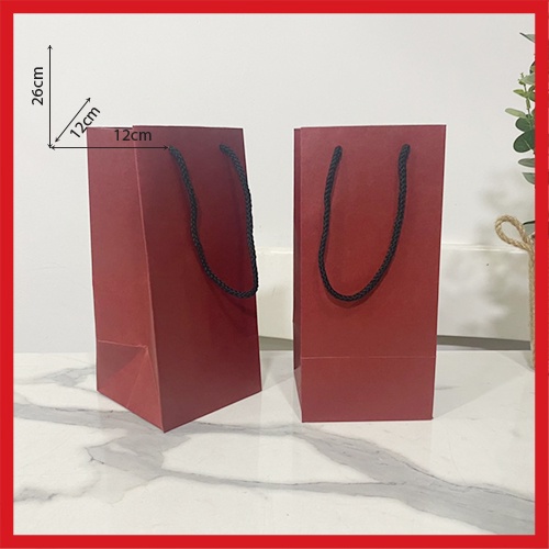 01 TÚI GIẤY KRAFT DÀI  12 X 26 X 12 CM