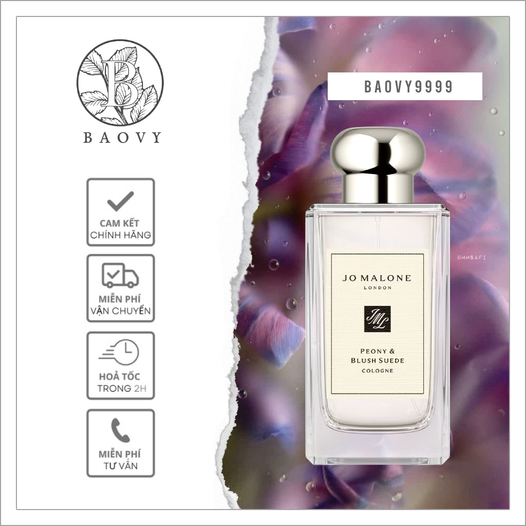 ✨Nước Hoa Jo malone Peony & Blush Suede Cologne Test 10ml