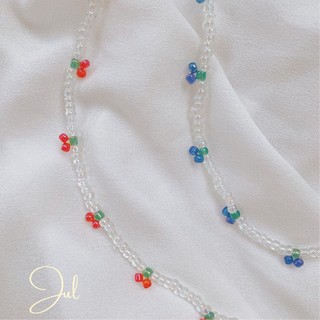 (Ảnh thật) Vòng chocker hạt cườm cherry/việt quất (tặng kèm nhẫn)