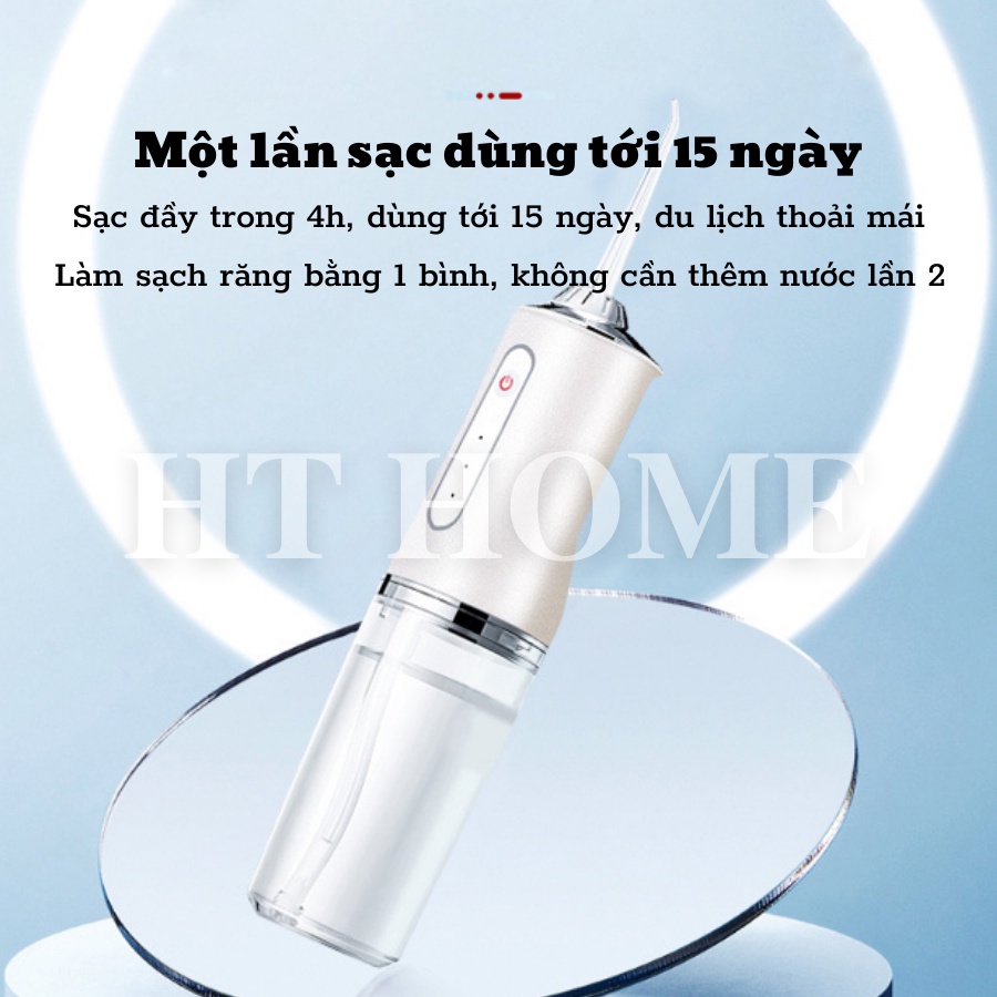 Tăm Nước Oral Irrigator Chính Hãng Nội Địa Máy Tăm Nước Cầm Tay Vệ Sinh Răng 4 Đầu Tăm Bình Chứa 220ML | BigBuy360 - bigbuy360.vn